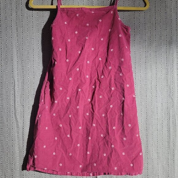 Gap Kids Girl's Ruffles With Heart Buttons White Flowers Soft Dress Size M(7-8) - Picture 4 of 8